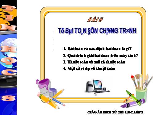 Bài 5. Từ bài toán đến chương trình