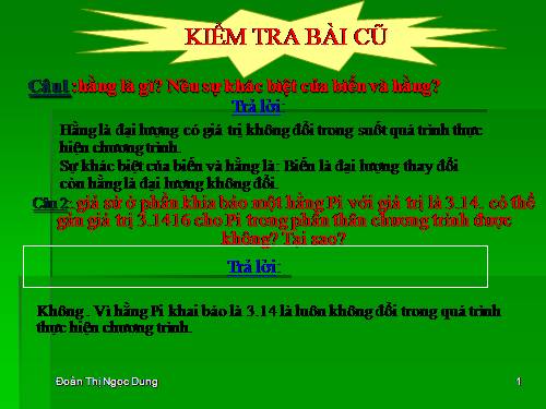 Bài 5. Từ bài toán đến chương trình