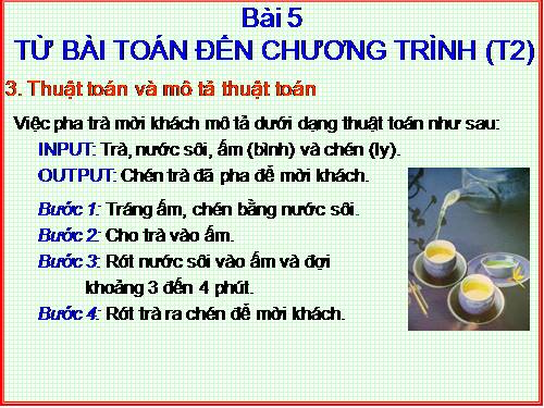 Bài 5. Từ bài toán đến chương trình