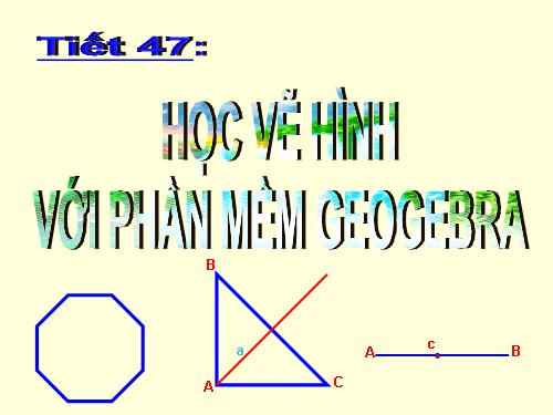 Học vẽ hình với phần mềm Geogebra