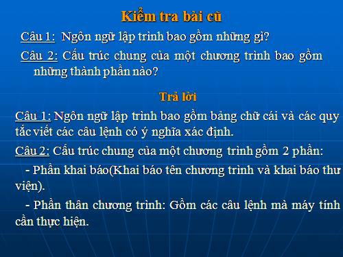 Bài thực hành 1. Làm quen với Turbo Pascal