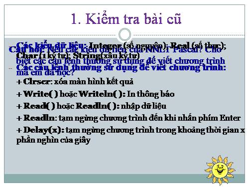 Bài 4. Sử dụng biến trong chương trình