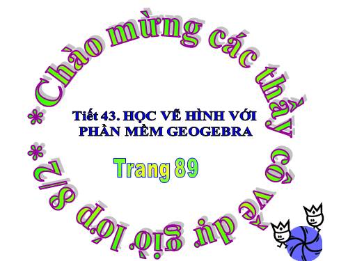 Học vẽ hình với phần mềm Geogebra