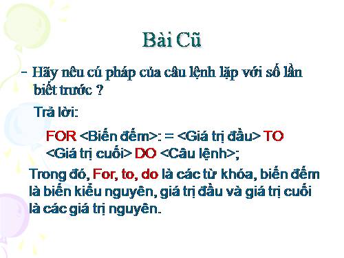 Bài 8. Lặp với số lần chưa biết trước