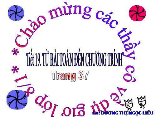 Bài 5. Từ bài toán đến chương trình