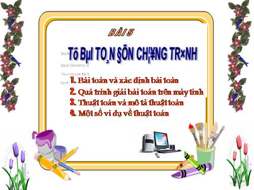 Bài 5. Từ bài toán đến chương trình