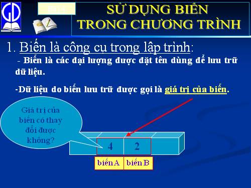 Bài 4. Sử dụng biến trong chương trình