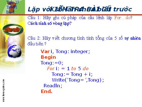 Bài 8. Lặp với số lần chưa biết trước