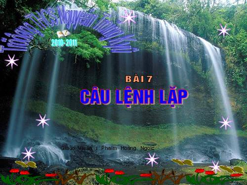 Bài 7. Câu lệnh lặp