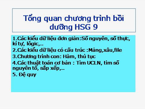 Tài liệu tập huấn tin học