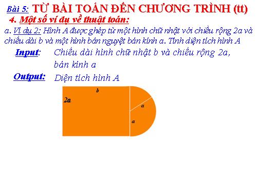 Bài 5. Từ bài toán đến chương trình