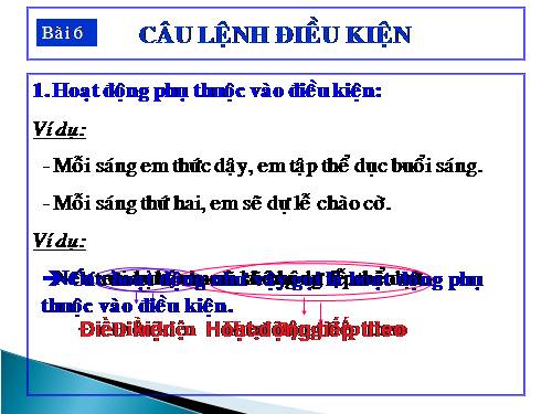 Bài 6. Câu lệnh điều kiện