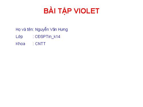 bai tap trac nghiem violet - bai lam quen voi word