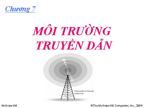 Môi trường truyền dẫn mạng