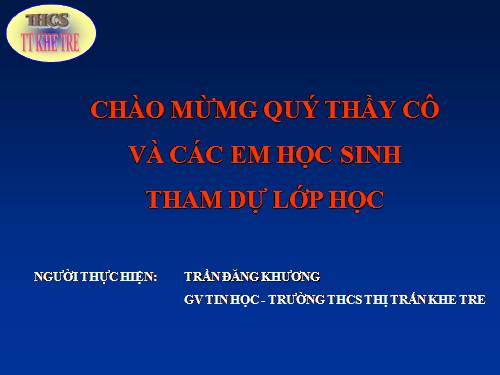 Bài giảng tin học 8 tiết 17