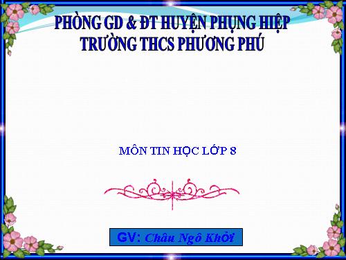 Bài 4. Sử dụng biến trong chương trình