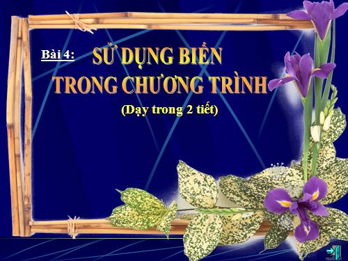 Bài 4. Sử dụng biến trong chương trình