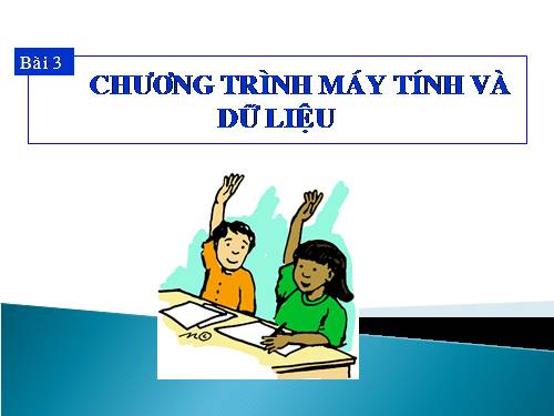 Bài 3. Chương trình máy tính và dữ liệu