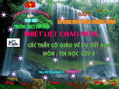 Bài 4. Sử dụng biến trong chương trình