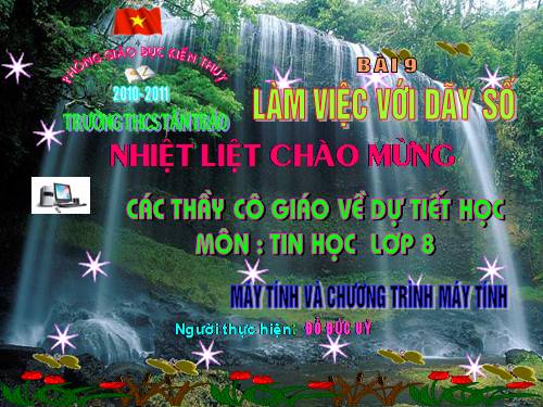 Bài 9. Làm việc với dãy số