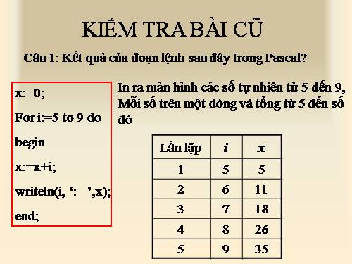 Bài 7. Câu lệnh lặp