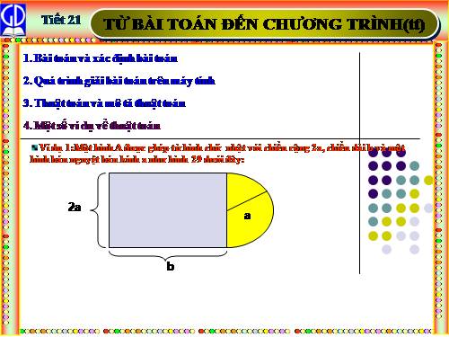 Bài 5. Từ bài toán đến chương trình