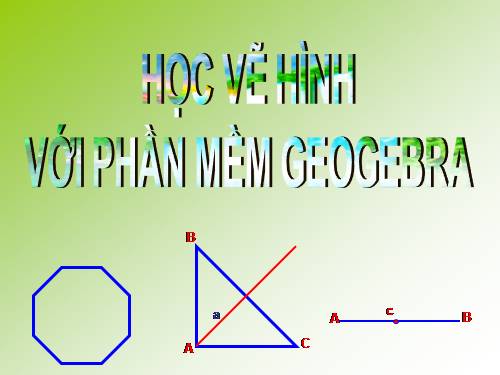 Học vẽ hình với phần mềm Geogebra