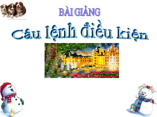 Bài 6. Câu lệnh điều kiện