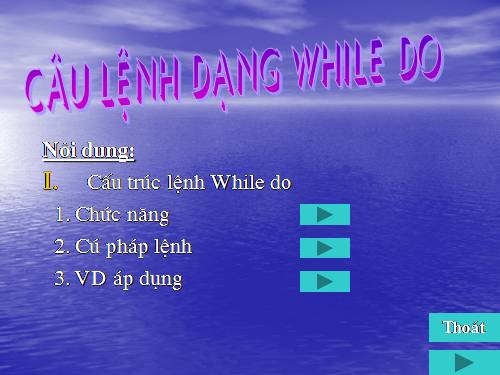 Bài thực hành 6. Sử dụng lệnh lặp While…..Do