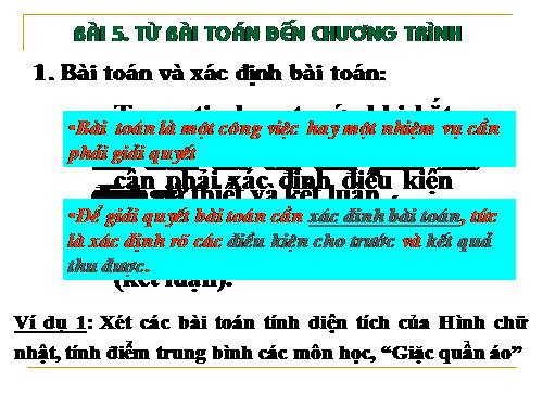 Bài 5. Từ bài toán đến chương trình