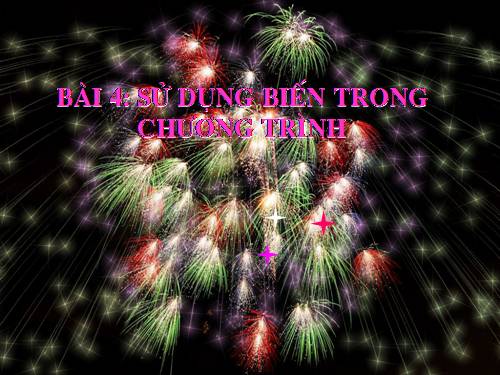 Bài 4. Sử dụng biến trong chương trình