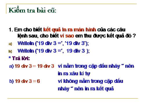 Bài 5. Từ bài toán đến chương trình