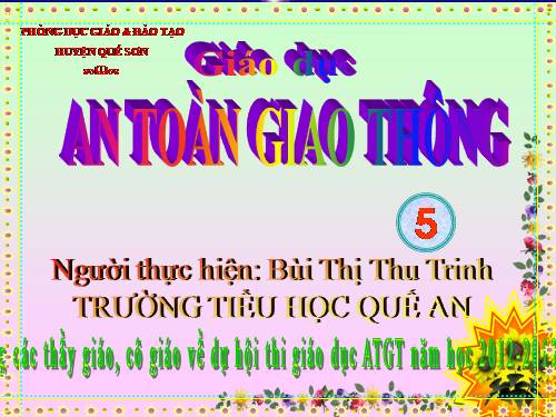 Bài 1. Biển báo hiệu giao thông đường bộ