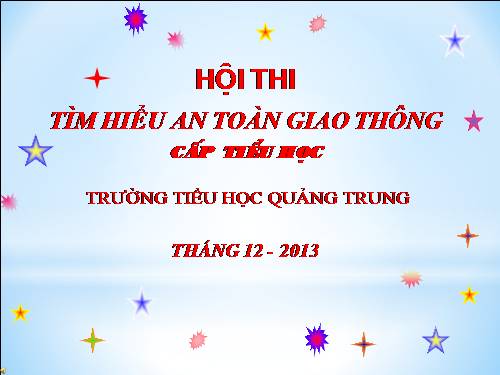 ĐỀ THI ATGT CẤP TRƯỜNG