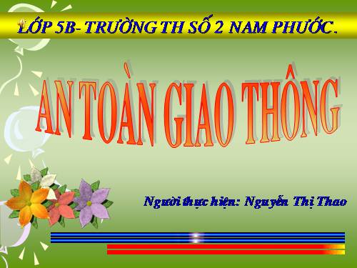 Bài 1. Biển báo hiệu giao thông đường bộ