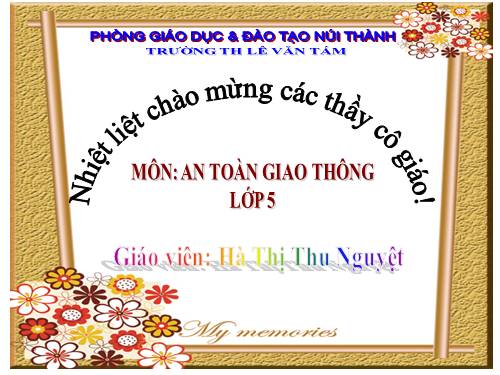 Bài 1. Biển báo hiệu giao thông đường bộ