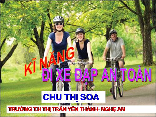 Bài 2. Đi xe đạp an toàn trên đường