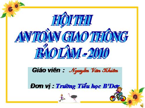 Bài 4. Nguyên nhân gây tai nạn giao thông