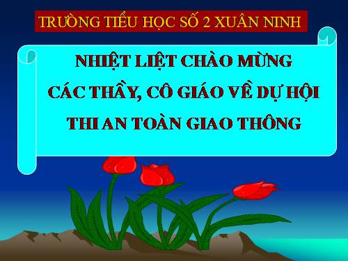 Bài 1. Biển báo hiệu giao thông đường bộ