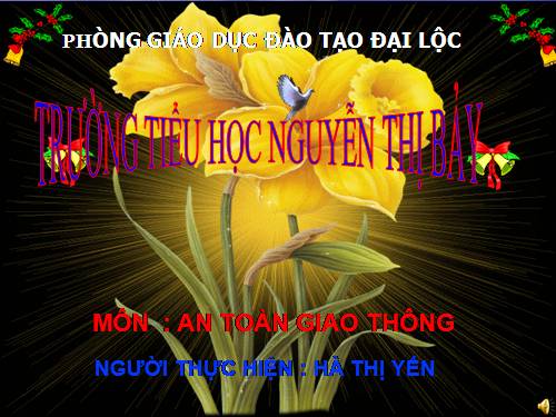 An toàn giao thông lớp 5