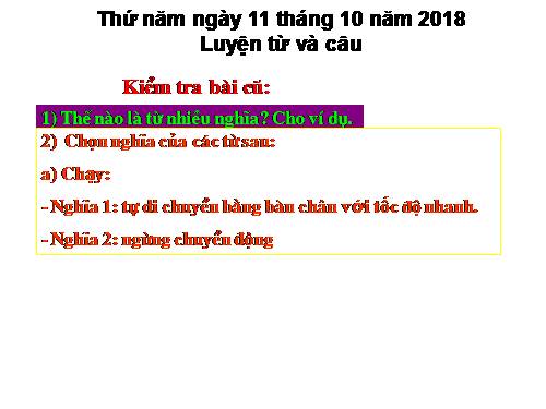 Tuần 8-9. MRVT: Thiên nhiên