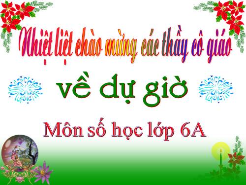 Chương I. §10. Tính chất chia hết của một tổng