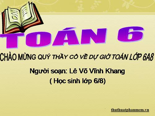 Chương I. §1. Tập hợp. Phần tử của tập hợp