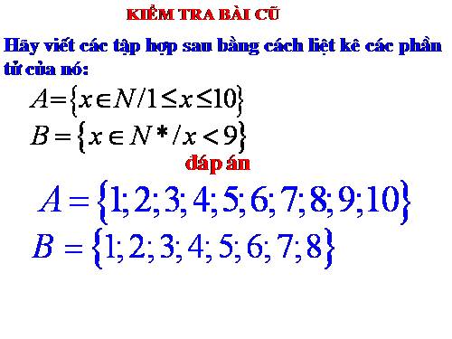 Chương I. §4. Số phần tử của một tập hợp. Tập hợp con