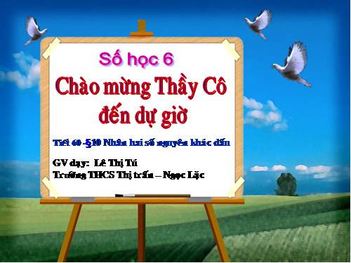 Chương II. §10. Nhân hai số nguyên khác dấu