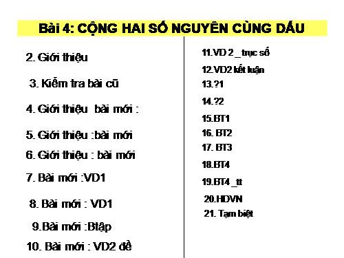 Chương II. §4. Cộng hai số nguyên cùng dấu