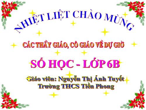 Chương I. §13. Ước và bội