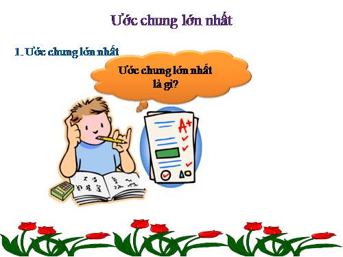 Chương I. §17. Ước chung lớn nhất