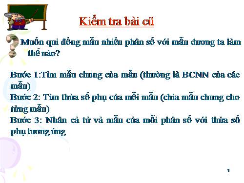 Chương III. §6. So sánh phân số