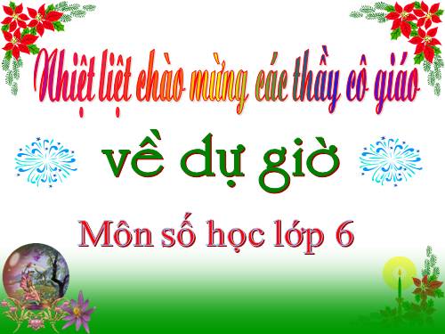 Chương I. §10. Tính chất chia hết của một tổng